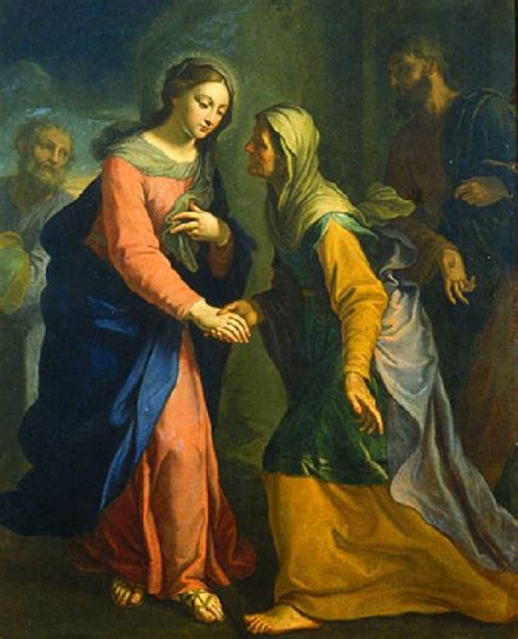 Illustrazione storica della Visitazione di Maria a Elisabetta