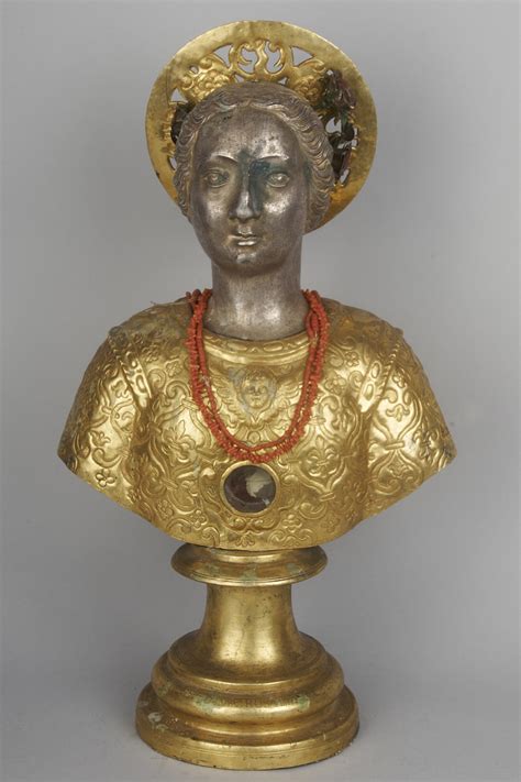 Immagine del reliquiario contenente il frammento osseo