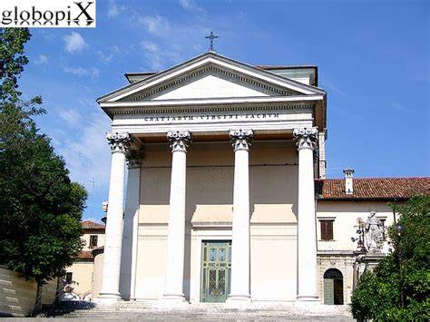 Fotografia storica del Santuario della Madonna delle Grazie a Udine