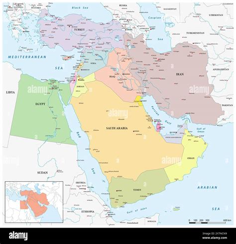 Mappa della distribuzione delle comunità druse in Medio Oriente