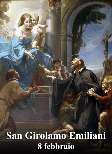 foto di San Girolamo Emiliani che accoglie orfani