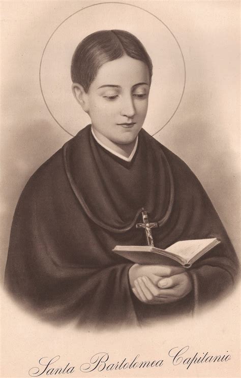 Ritratto di Santa Bartolomea Capitanio in abito religioso