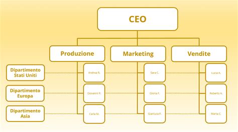Schema organizzativo della gerarchia decisionale all'interno dell'IPM