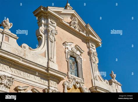 Architectural drawing or photo of the facade of the Church of Nostra Signora di Monserrato