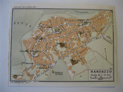Mappa storica di Randazzo