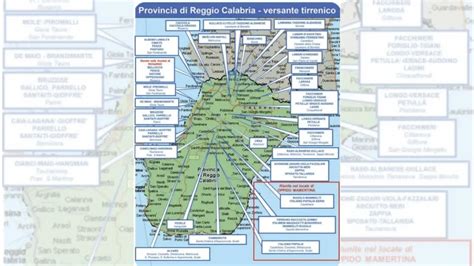Mappa storica delle diocesi calabresi
