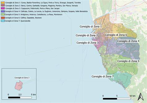 Mappa storica di Livorno raffigurante l'area del villaggio Veralda e l'antica posizione dell'Oratorio di Sant'Antonio