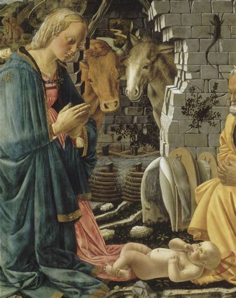 Dettaglio della Sacra Famiglia nella Natività di Fra Diamante