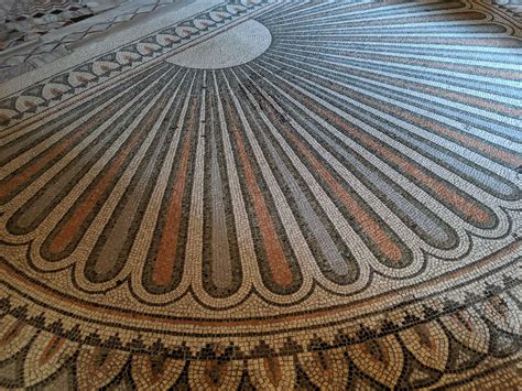 Foto: Dettaglio di un mosaico del pavimento bizantino