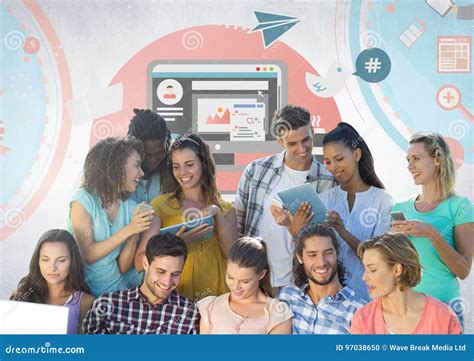 Immagine concettuale di giovani studenti che leggono giornali digitali o tradizionali, partecipando a un dibattito informato su temi di attualità
