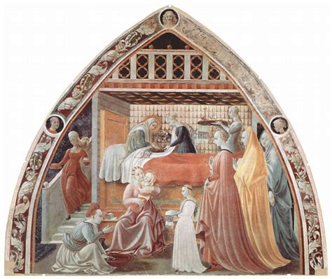 Affresco della Nascita di Maria Vergine di Paolo Uccello