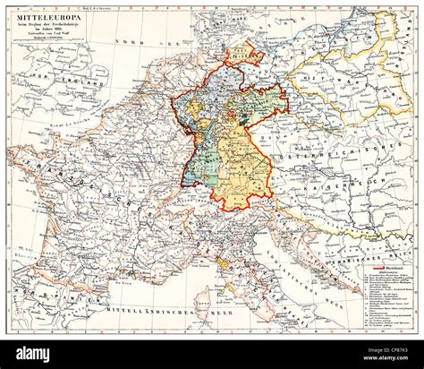 Mappa storica della Germania che evidenzia i principali ducati e regni dal XVI al XX secolo