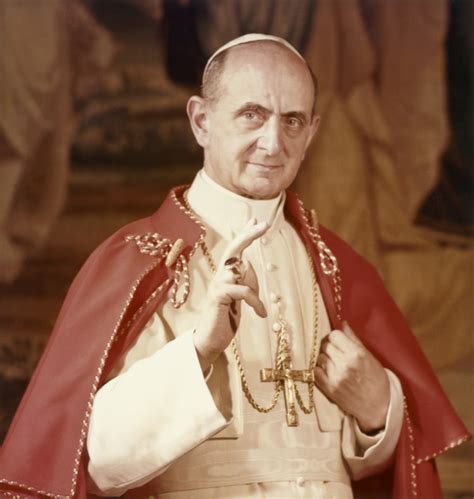 Papa Paolo VI durante una cerimonia