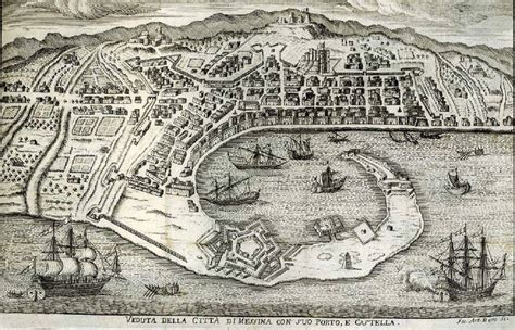 Antica veduta di Santa Cruz con il suo porto