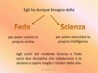 Infografica che illustra il rapporto tra fede e scienza secondo Papa Francesco