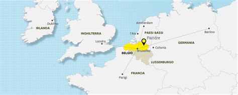 Mappa della regione delle Fiandre Occidentali con indicazione dell'Abbazia di Saint-Sixtus a Vleteren