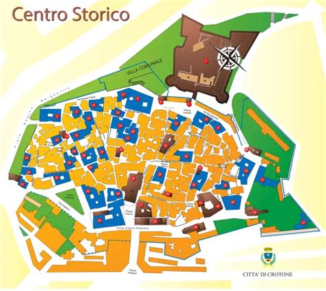 Mappa dell'area ex Ariston nel centro urbano di Crotone