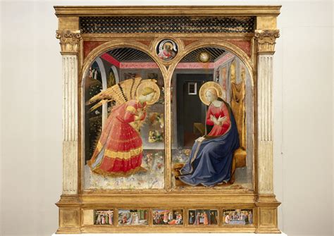 Immagine dell'affresco quattrocentesco dell'Annunciazione