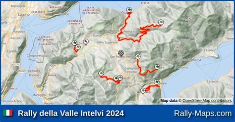 Mappa della Valle d'Intelvi con indicazione dell'Eremo di San Zeno