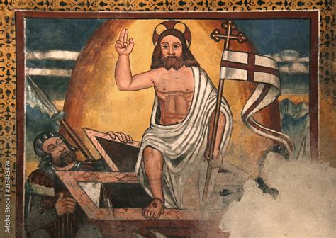 Icona del Cristo Risorto che esce dal sepolcro