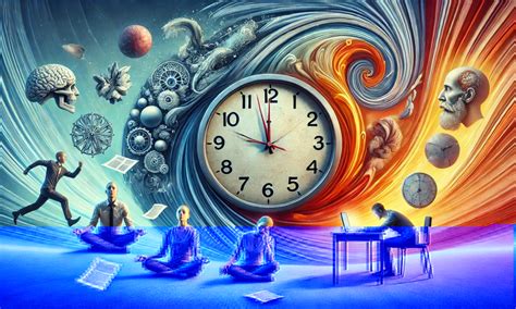 Infografica che confronta la percezione moderna del tempo (orologi, minuti, secondi) con la mentalità ebraica antica (eventi ciclici, calcolo inclusivo).