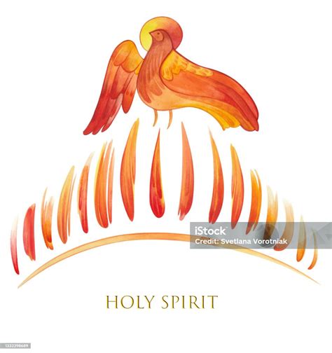 Illustrazione simbolica della discesa dello Spirito Santo sotto forma di lingue di fuoco sui fedeli in preghiera.