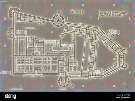 Disegno storico o pianta che illustra l'evoluzione dell'architettura dell'Abbazia