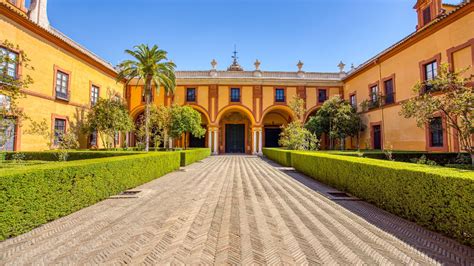Piantina illustrata del Real Alcázar con i cortili e i giardini principali