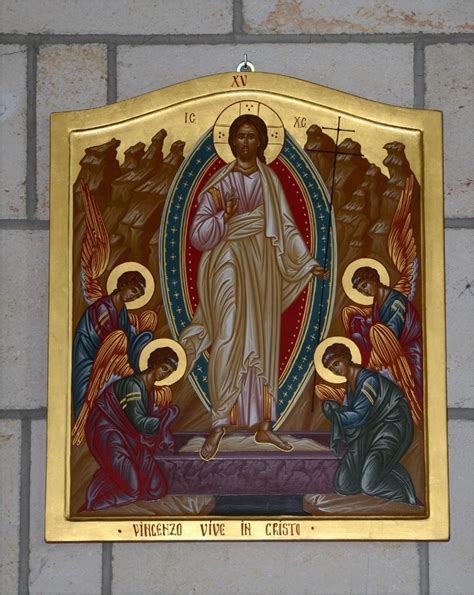 icona di Cristo risorto con i segni della passione