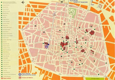 Mappa storica di Bologna con la via San Felice e la chiesa di San Nicolò