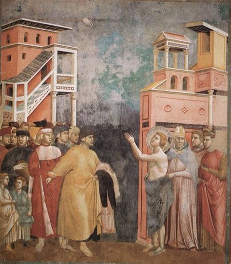 La rinuncia di Francesco d'Assisi ai beni terreni, di Giotto