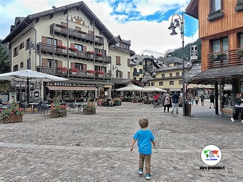 Mappa che indica la posizione del Laghetto di Campiglio nel centro di Madonna di Campiglio