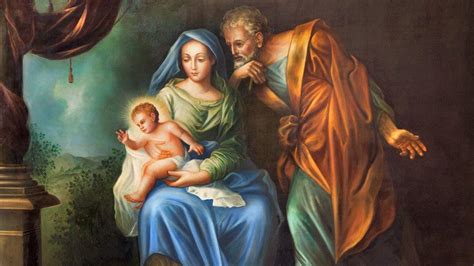 Rappresentazione artistica classica della Natività con la Sacra Famiglia nella mangiatoia.