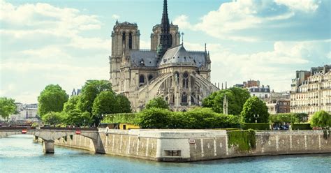Veduta panoramica di Notre-Dame de Paris sull'Île de la Cité