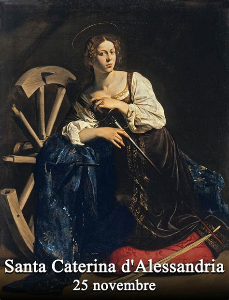Immagine artistica di Santa Caterina d'Alessandria con la ruota spezzata