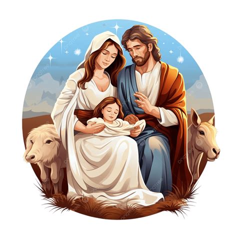 Dettagli della Sacra Famiglia nel presepe