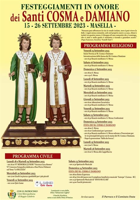 Rappresentazione artistica dei Santi Cosma e Damiano