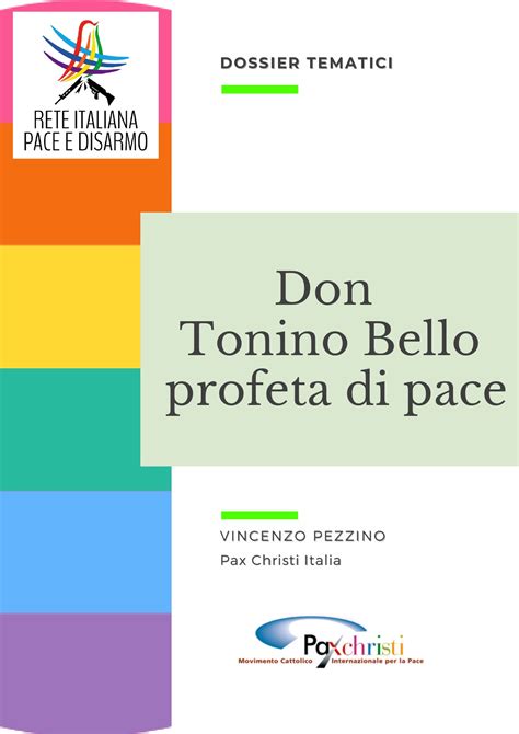 Ritratto di don Tonino Bello, vescovo di Molfetta, noto per il suo impegno a favore della pace e degli ultimi.