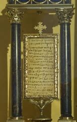 Dettaglio della lettera autografa di San Francesco a Frate Leone