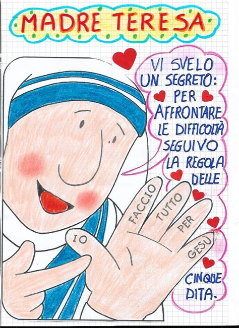 Madre Teresa circondata da bambini e persone bisognose.