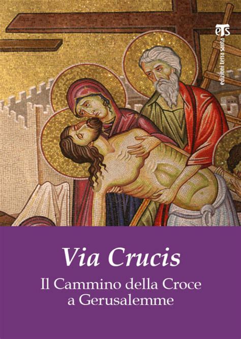 Illustrazione simbolica del cammino della Via Crucis tra i luoghi di sofferenza e speranza della città