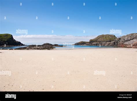 Spiaggia di Iona con sabbia bianca e acque cristalline