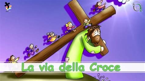 Mappa schematica della Via Crucis per bambini