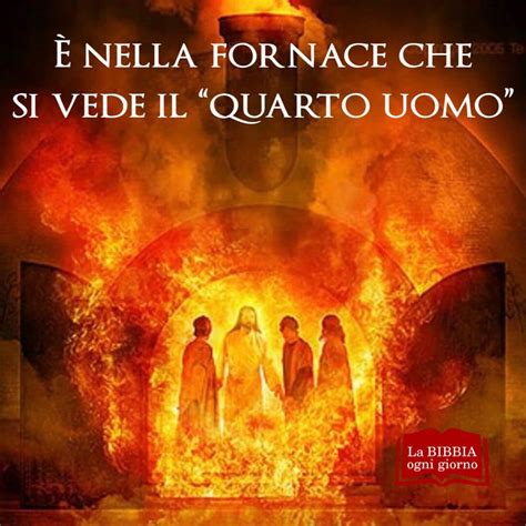 illustrazione biblica dei tre giovani nella fornace ardente