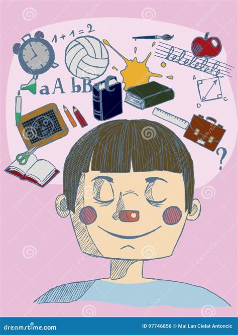 Illustrazione di un bambino che ha piantato chiodi in uno steccato e ora guarda i buchi rimasti dopo averli tolti