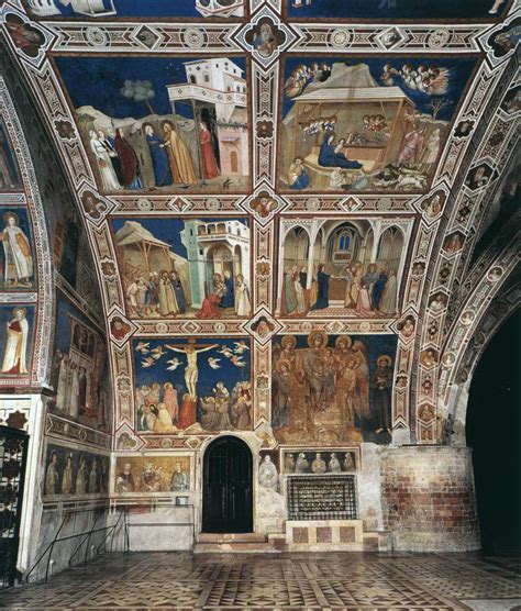 Affresco del ciclo di Giotto nella Basilica Inferiore
