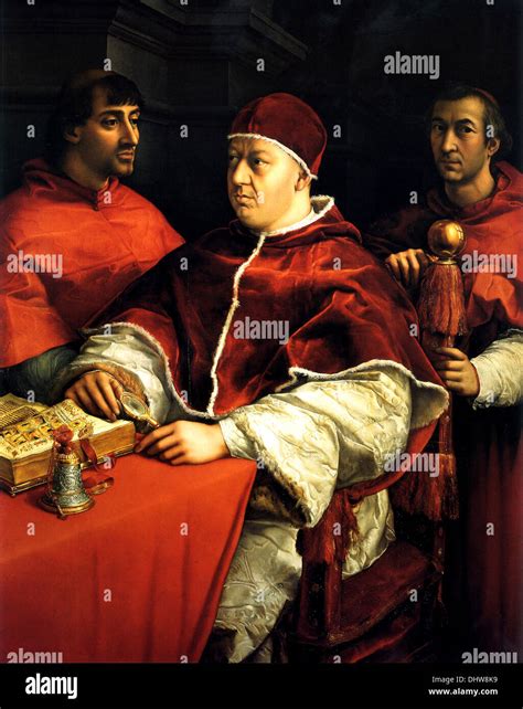 Ritratto di Papa Leone X e due cardinali