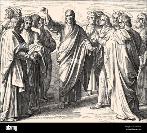Gesù invia i Dodici, illustrazione biblica