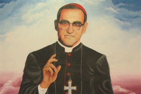 Photo of Oscar Romero, perhaps an iconic portrait or him speaking to a crowd.