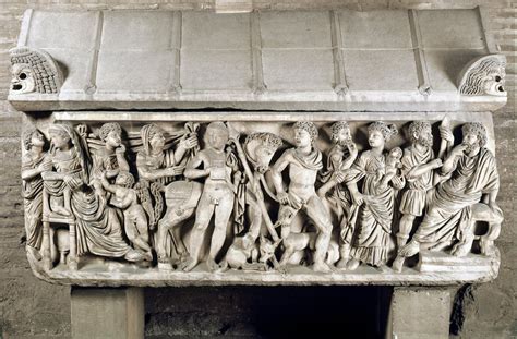 Sarcofago di Ippolito e Fedra, dettaglio scultoreo